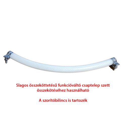 FURTUN FLEXIBIL CU PERETE MOALE AQUAMAXX, 2 PIESE CU CLEMĂ, PENTRU CONECTAREA COMUTATORULUI DE FUNCȚIE ȘI A ROBINETULUI DE AMESTECARE A APEI CALDE ȘI RECI, POATE FI TĂIAT LA DIMENSIUNEA DORITĂ