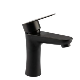   ROBINET PENTRU LAVABO AQUAMAXX BLACK, INSERȚIE CERAMICĂ, CORP ROBINET INOXIDABIL, ÎNĂLȚIME DE SCURGERE 105 MM, BRAȚ INCLINABIL,