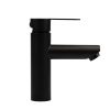 ROBINET PENTRU LAVABO AQUAMAXX BLACK, INSERȚIE CERAMICĂ, CORP ROBINET INOXIDABIL, ÎNĂLȚIME DE SCURGERE 95 MM, BRAȚ INCLINABIL,