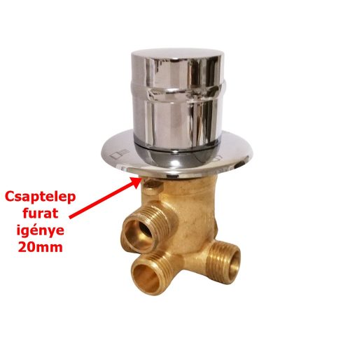 ROBINET AQUAMAXX CU 4 FUNCȚII, CONEXIUNE DE INTRARE HALF COLOS, 4 CONEXIUNI DE IEȘIRE HALF COLOS, CONTROL AL APEI