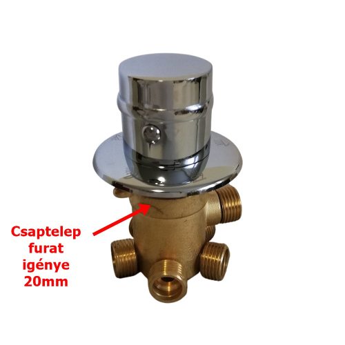 ROBINET AQUAMAXX CU 5 FUNCȚII, CONEXIUNE DE INTRARE HALF COLOS, 5 CONEXIUNI DE IEȘIRE HALF COLOS, CONTROL AL APEI