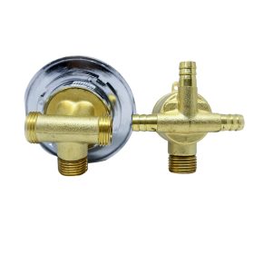   AQUAMAXX SET DE ROBINETE CU 3 FUNCȚII ȘI 2 PIESE, PIESE DE ROBINET CU CONEXIUNE HALF COLOS, CONEXIUNE SLAGOS CU FUNCȚIE DE SCHIMBARE, CONTROL AL APEI