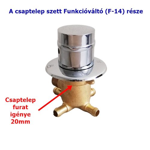 AQUAMAXX SET DE ROBINETE CU 4 FUNCȚII ȘI 2 PIESE, PIESE DE ROBINET CU CONEXIUNE HALF COLOS, CONEXIUNE SLAGOS CU FUNCȚIE DE SCHIMBARE, CONTROL AL APEI