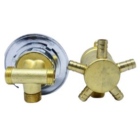   AQUAMAXX SET DE ROBINETE CU 5 FUNCȚII ȘI 2 PIESE, PIESE DE ROBINET CU CONEXIUNE HALF COLOS, CONEXIUNE SLAGOS CU FUNCȚIE DE SCHIMBARE, CONTROL AL APEI