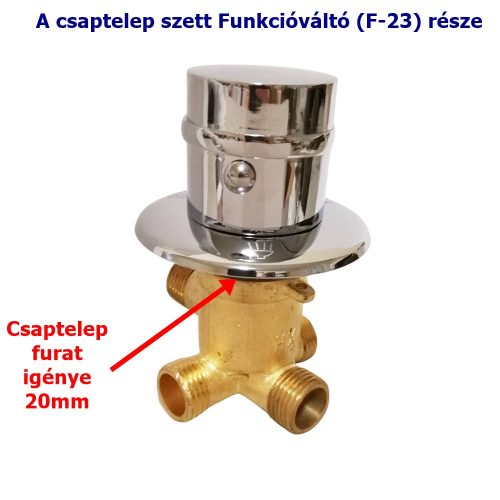SET ROBINET CU 3 FUNCȚII ȘI 2 PIESE AQUAMAXX, PIESE ROBINET CONEXIUNE HALF COLOS, CONEXIUNE HALF COLOS FUNCȚIE DE SCHIMBARE, CONTROL APĂ