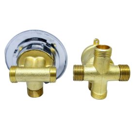   SET ROBINET CU 4 FUNCȚII ȘI 2 PIESE AQUAMAXX, PIESE ROBINET CONEXIUNE HALF COLOS, CONEXIUNE HALF COLOS FUNCȚIE DE SCHIMBARE, CONTROL APĂ