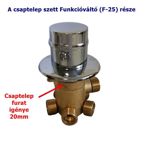 SET DE ROBINETE AQUAMAXX CU 5 FUNCȚII ȘI 2 PIESE, PIESE DE ROBINET CONEXIUNE HALF COLOS, CONEXIUNE HALF COLOS PENTRU SCHIMBAREA FUNCȚIILOR, CONTROLUL APEI