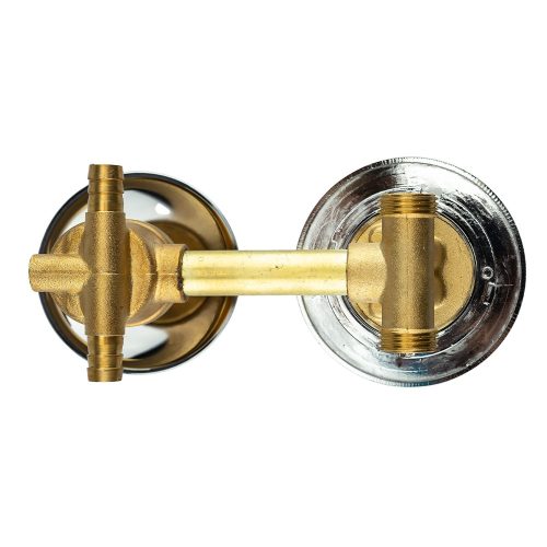 AQUAMAXX ROBINET CU 2 FUNCȚII ȘI 1 PIESĂ PENTRU CABINA DE DUȘ CU PERETE POSTERIOR, CONEXIUNE CU ȚEAVĂ FIXĂ DIN CUPRU, CONEXIUNE SLAGOS PENTRU SCHIMBAREA FUNCȚIILOR, CONTROLUL APEI