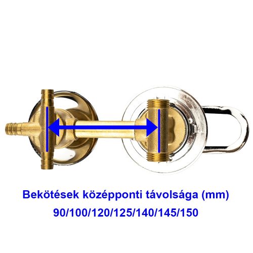 AQUAMAXX ROBINET CU 3 FUNCȚII ȘI 1 PIESĂ PENTRU CABINE DE DUȘ CU PERETE POSTERIOR, CONEXIUNE CU ȚEAVĂ FIXĂ DIN CUPRU, CONEXIUNE CU COMUTATOR DE FUNCȚII SLAGOS, CONTROL AL APEI