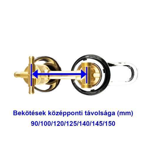 AQUAMAXX ROBINET CU 4 FUNCȚII ȘI 1 PIESĂ PENTRU CABINA DE DUȘ CU PERETE POSTERIOR, CONEXIUNE CU ȚEAVĂ FIXĂ DIN CUPRU, CONEXIUNE PENTRU SCHIMBĂTOR DE FUNCȚII SLANG, CONTROL AL APEI