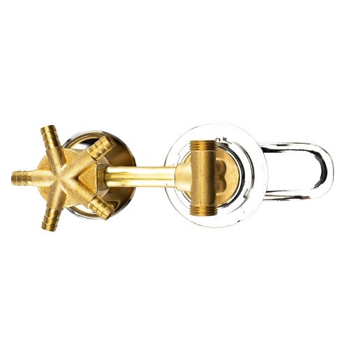 AQUAMAXX ROBINET CU 5 FUNCȚII ȘI 1 PARTE DE SCHIMBARE A FUNCȚIILOR PENTRU CABINE DE DUȘ CU PERETE POSTERIOR, CONEXIUNE CU ȚEAVĂ FIXĂ DIN CUPRU, CONEXIUNE SLAGOS PENTRU SCHIMBAREA FUNCȚIILOR, CONTROL AL APEI