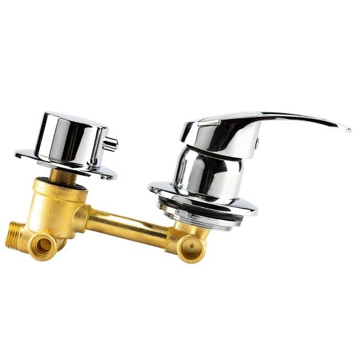 AQUAMAXX ROBINET CU 3 FUNCȚII ȘI 1 PIESĂ PENTRU CABINA DE DUȘ CU PERETE POSTERIOR, CONEXIUNE CU ȚEAVĂ DE CUPRU FIXĂ, CONEXIUNE HALF COLOS, ROBINET MIXER, CONTROL APĂ