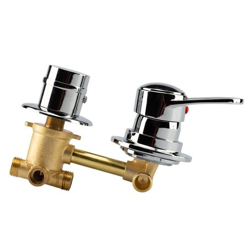 AQUAMAXX ROBINET CU 4 FUNCȚII ȘI 1 PARTE DE SCHIMBARE A FUNCȚIILOR PENTRU CABINĂ DE DUȘ CU PERETE POSTERIOR, CONEXIUNE CU ȚEAVĂ DE CUPRU FIXĂ, CONEXIUNE HALF COLOS, ROBINET MIXER, CONTROL APĂ