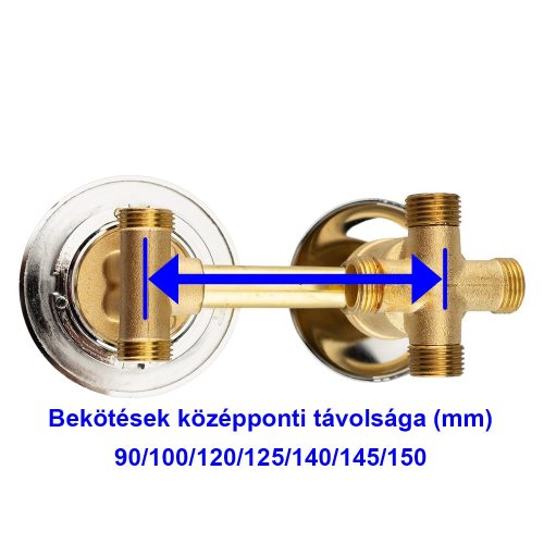 AQUAMAXX ROBINET CU 4 FUNCȚII ȘI 1 PARTE DE SCHIMBARE A FUNCȚIILOR PENTRU CABINĂ DE DUȘ CU PERETE POSTERIOR, CONEXIUNE CU ȚEAVĂ DE CUPRU FIXĂ, CONEXIUNE HALF COLOS, ROBINET MIXER, CONTROL APĂ