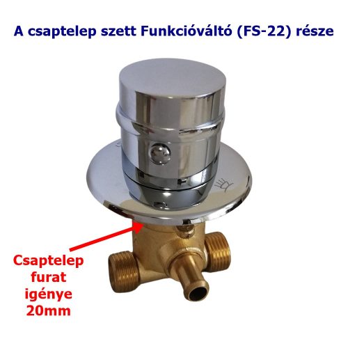 SET ROBINET CU 2 FUNCȚII ȘI 2 PĂRȚI AQUAMAXX, PĂRȚI ROBINET CU CONEXIUNE FURTUN, CONEXIUNE SCHIMBĂTOR DE FUNCȚII HALF-COLOS, CONTROLER DE APĂ