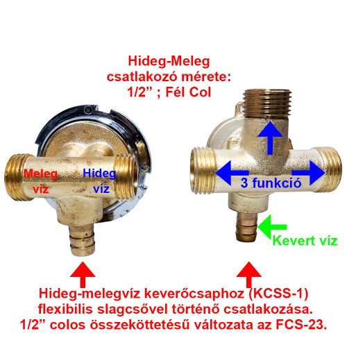 SET ROBINET CU 3 FUNCȚII ȘI 2 PIESE AQUAMAXX, PIESE ROBINET CU CONEXIUNE FURTUN, CONEXIUNE SCHIMBĂTOR DE FUNCȚII HALF-COLOS, CONTROL APĂ