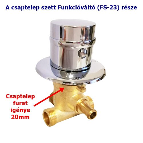 SET ROBINET CU 3 FUNCȚII ȘI 2 PIESE AQUAMAXX, PIESE ROBINET CU CONEXIUNE FURTUN, CONEXIUNE SCHIMBĂTOR DE FUNCȚII HALF-COLOS, CONTROL APĂ