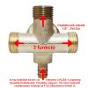 ROBINET AQUAMAXX CU 3 FUNCȚII, CONEXIUNE DE INTRARE SLAGOS, CONEXIUNE DE IEȘIRE 3DB HALF COLOS, CONTROL APĂ