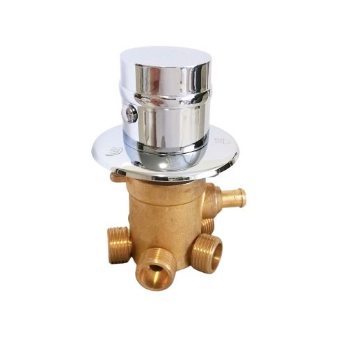 ROBINET AQUAMAXX CU 5 FUNCȚII, CONEXIUNE DE INTRARE PENTRU ZGURĂ, 5 CONEXIUNI DE IEȘIRE PENTRU JUMĂTATE DE COLOANĂ, CONTROL AL APEI