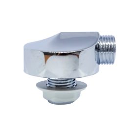   AQUAMAXX CONECTOR DE SCURGERE DIN PLASTIC CROMAT PENTRU CABINA DE DUȘ, MONTABIL PE PERETE