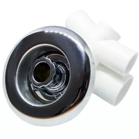   „AQUAMAXX HYDRO MASSAGE BUILT-IN MASSAGE NOZZLE, CONEXIUNE DE APĂ COLOS DE 1", CONEXIUNE DE AER DE 1/2", SUPRAFAȚĂ DE ACOPERIRE CROMATĂ DE 90 MM, CERINȚE DE GĂURIRE 63 MM”