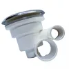 „AQUAMAXX HYDRO MASSAGE BUILT-IN MASSAGE NOZZLE, CONEXIUNE DE APĂ COLOS DE 1", CONEXIUNE DE AER DE 1/2", SUPRAFAȚĂ DE ACOPERIRE CROMATĂ DE 90 MM, CERINȚE DE GĂURIRE 63 MM”
