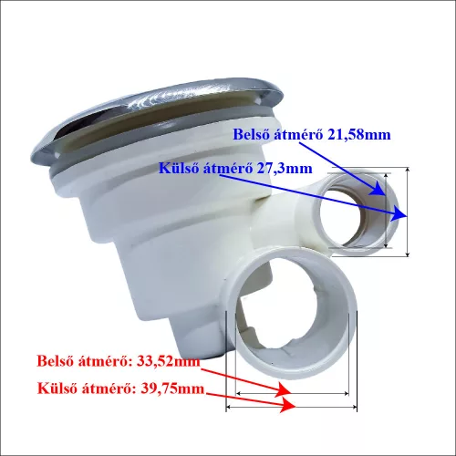 „AQUAMAXX HYDRO MASSAGE BUILT-IN MASSAGE NOZZLE, CONEXIUNE DE APĂ COLOS DE 1", CONEXIUNE DE AER DE 1/2", SUPRAFAȚĂ DE ACOPERIRE CROMATĂ DE 90 MM, CERINȚE DE GĂURIRE 63 MM”