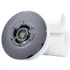 „AQUAMAXX HYDRO MASSAGE BUILT-IN MASSAGE NOZZLE, CONEXIUNE DE APĂ COLOS DE 1", CONEXIUNE DE AER DE 1/2", SUPRAFAȚĂ DE ACOPERIRE CROMATĂ DE 65 MM, CERINȚE DE FORARE 41 MM”