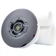 „AQUAMAXX HYDRO MASSAGE BUILT-IN MASSAGE NOZZLE, CONEXIUNE DE APĂ COLOS DE 1", CONEXIUNE DE AER DE 1/2", SUPRAFAȚĂ DE ACOPERIRE CROMATĂ DE 65 MM, CERINȚE DE FORARE 41 MM”