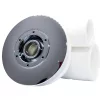 „AQUAMAXX HYDRO MASSAGE BUILT-IN MASSAGE NOZZLE, CONEXIUNE DE APĂ COLOS DE 1", CONEXIUNE DE AER DE 1/2", SUPRAFAȚĂ DE ACOPERIRE CROMATĂ DE 65 MM, CERINȚE DE FORARE 41 MM”