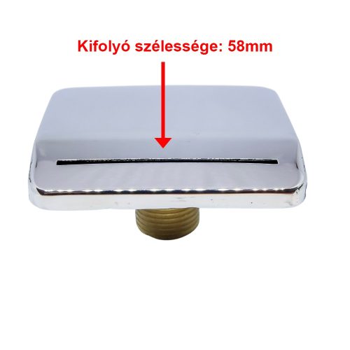 ROBINET DE CADĂ AQUAMAXX CHROME CU MONTARE FILETATĂ PENTRU MARGINEA CĂzii, INLET DE CADĂ DE TIP ROBINET, IZBAȚIRE DE CADĂ