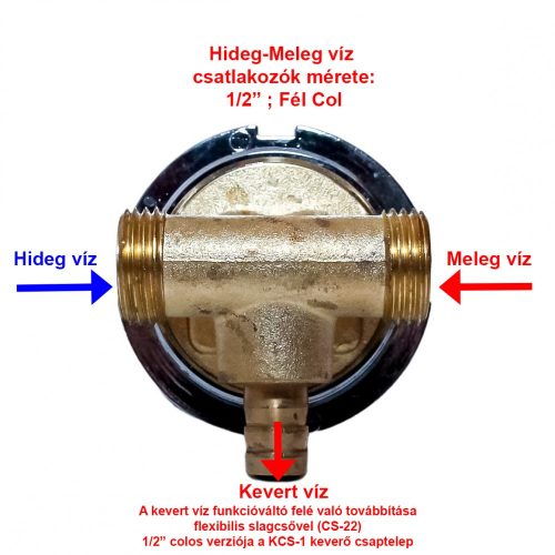 BATERIE PENTRU CABINĂ DE DUȘ AQUAMAXX, DISTRIBUITOR DE APĂ AMESTECATĂ, BATERIE PENTRU APĂ CALDĂ ȘI RECE, BATERIE MONTABILĂ PE PERETE