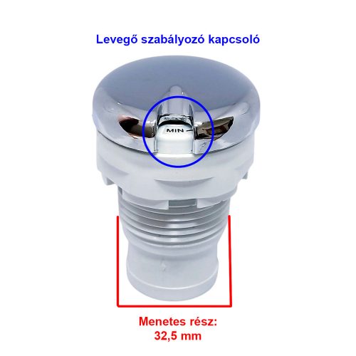 VALVĂ DE INJECȚIE DE AER AQUAMAXX PENTRU CĂZI DE BAIE CU HIDROMASAJ