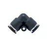 CONECTOR DIN PLASTIC PENTRU TUBE DE AER AQUAMAXX, COATE DE 90°, 2X8MM