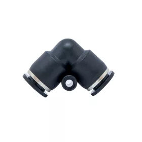   CONECTOR DIN PLASTIC PENTRU TUBE DE AER AQUAMAXX, COATE DE 90°, 2X8MM