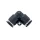CONECTOR DIN PLASTIC PENTRU TUBE DE AER AQUAMAXX, COATE DE 90°, 2X8MM