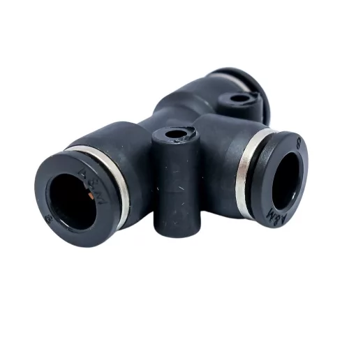 CONECTOR DIN PLASTIC PENTRU TUBE DE AER AQUAMAXX, ÎN FORMĂ DE T, 3X8MM