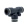 CONECTOR DIN PLASTIC PENTRU TUBE DE AER AQUAMAXX, ÎN FORMĂ DE T, 3X8MM