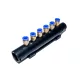 CONECTOR DIN PLASTIC PENTRU TUBE DE AER AQUAMAXX, DISTRIBUITOR 6X8MM