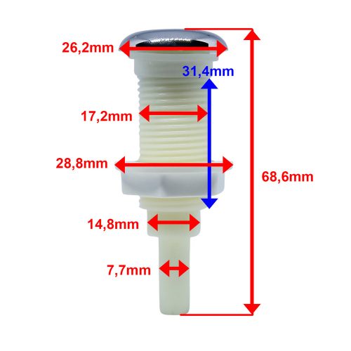 AQUAMAXX CADĂ DE PLASTIC CU JET DE AER PENTRU CADĂ DE HIDROMASAJ