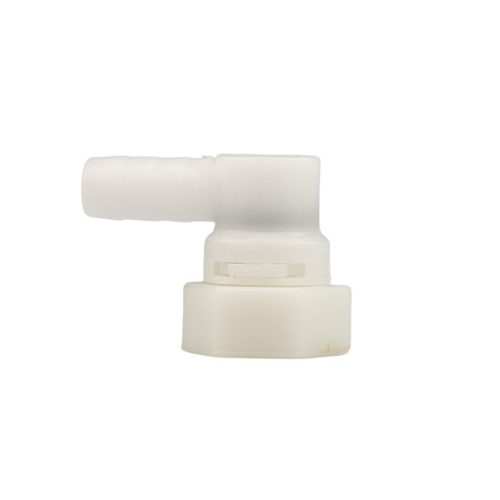 Reducător din plastic AquaMaxx de 90 de grade, de la 1/2 inch la dimensiunea furtunului, reductor