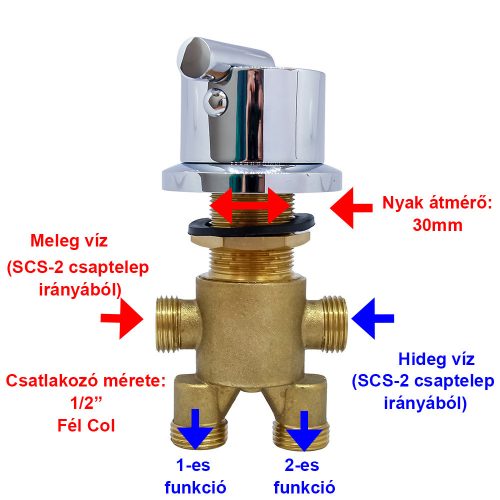 AQUAMAXX ROBINET DE BAIE ÎNGROPAT, MONTABIL DE LA MARGINE LA MARGINE, CU FUNCȚIE DE SCHIMBARE, NECESITĂ PERFORARE DE 30 MM ÎN CADĂ, ROBINET DE CADĂ CU 2 FUNCȚII, CONEXIUNE HALF COLOS