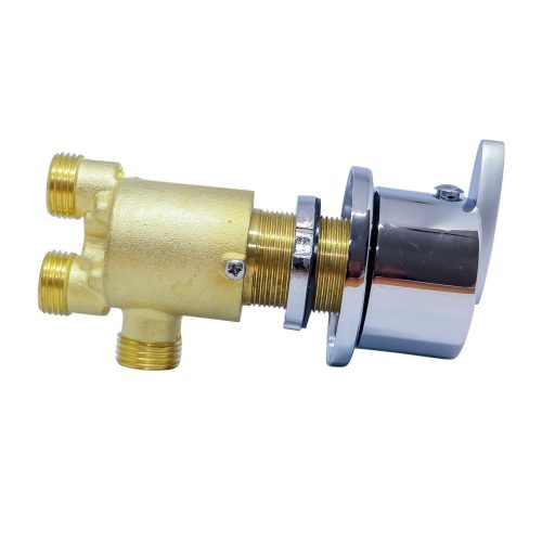 AQUAMAXX ROBINET DE BAIE ÎNGROPAT, MONTABIL DE LA MARGINE LA MARGINE, CU FUNCȚIE DE SCHIMBARE, NECESITĂ PERFORARE DE 30 MM ÎN CADĂ, ROBINET DE CADĂ CU 2 FUNCȚII, CONEXIUNE HALF COLOS