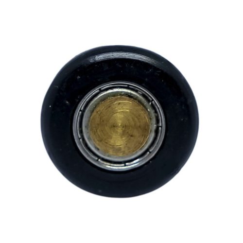 ROLĂ SIMPLĂ CU ROȚI PENTRU CABINĂ DE DUȘ AQUAMAXX, CU DIAMETRU GĂURĂ STICLĂ DE 16 MM, DIAMETRU ROȚĂ DE 19-29 MM, ROȚI CU RULMENȚI INOXIDABILI ȘI NEOXIDABILI