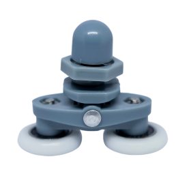   CABINĂ DE DUȘ AQUAMAXX CU ROȚI DUBLE ȘI REGLARE EXCENTRICĂ, DIAMETRU ROȚI 19-27 MM, ROȚI CU RULMENȚI DIN OȚEL INOXIDABIL ȘI DIN ALTE MATERIALE