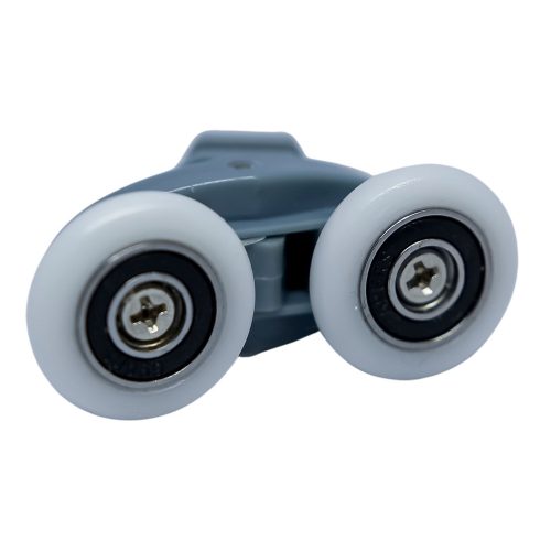 CABINĂ DE DUȘ AQUAMAXX CU ROȚI DUBLE ȘI REGLARE EXCENTRICĂ, DIAMETRU ROȚI 19-27 MM, ROȚI CU RULMENȚI DIN OȚEL INOXIDABIL ȘI DIN ALTE MATERIALE