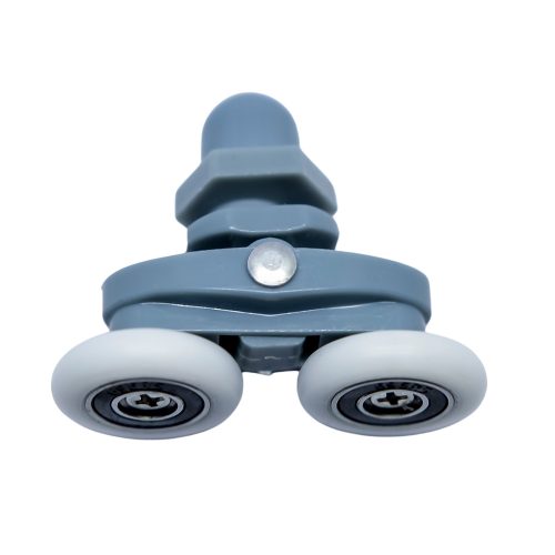 CABINĂ DE DUȘ AQUAMAXX CU ROȚI DUBLE ȘI REGLARE EXCENTRICĂ, DIAMETRU ROȚI 19-27 MM, ROȚI CU RULMENȚI DIN OȚEL INOXIDABIL ȘI DIN ALTE MATERIALE