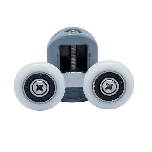 ROLĂ PENTRU CABINĂ DE DUȘ CU ROȚI DUBLE AQUAMAXX, REGLARE CU ȘURUB STELAT, DIAMETRU ROȚI 19-27 MM, ROȚI DIN OȚEL INOXIDABIL ȘI DIN ALTE MATERIALE