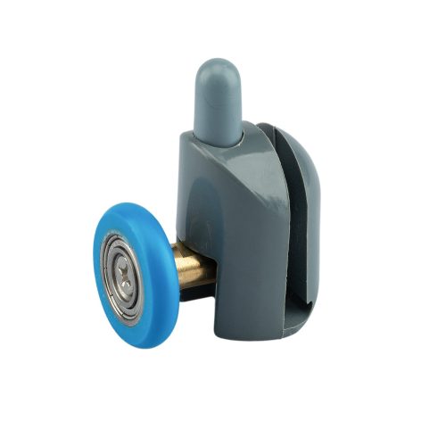 AQUAMAXX ROLĂ SIMPLĂ CU ROȚI PENTRU CABINĂ DE DUȘ, CU REGLARE CU ARC ȘI BUTON, DIAMETRU ROȚI 19-29 MM, ROȚI DIN OȚEL INOXIDABIL ȘI DIN ALTE MATERIALE