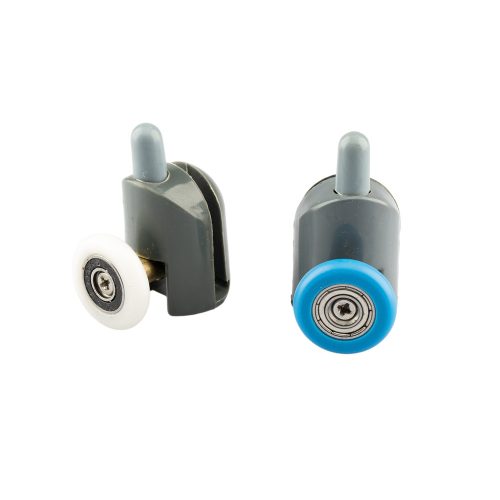 AQUAMAXX ROLĂ SIMPLĂ CU ROȚI PENTRU CABINĂ DE DUȘ, CU REGLARE CU ARC ȘI BUTON, DIAMETRU ROȚI 19-29 MM, ROȚI DIN OȚEL INOXIDABIL ȘI DIN ALTE MATERIALE